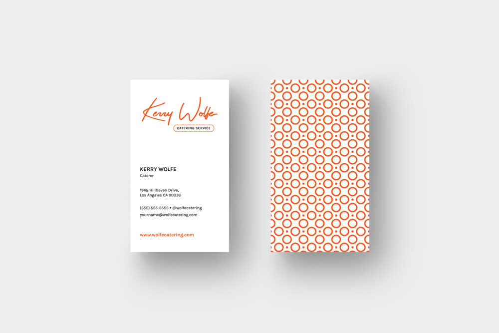 2 sided business card template
