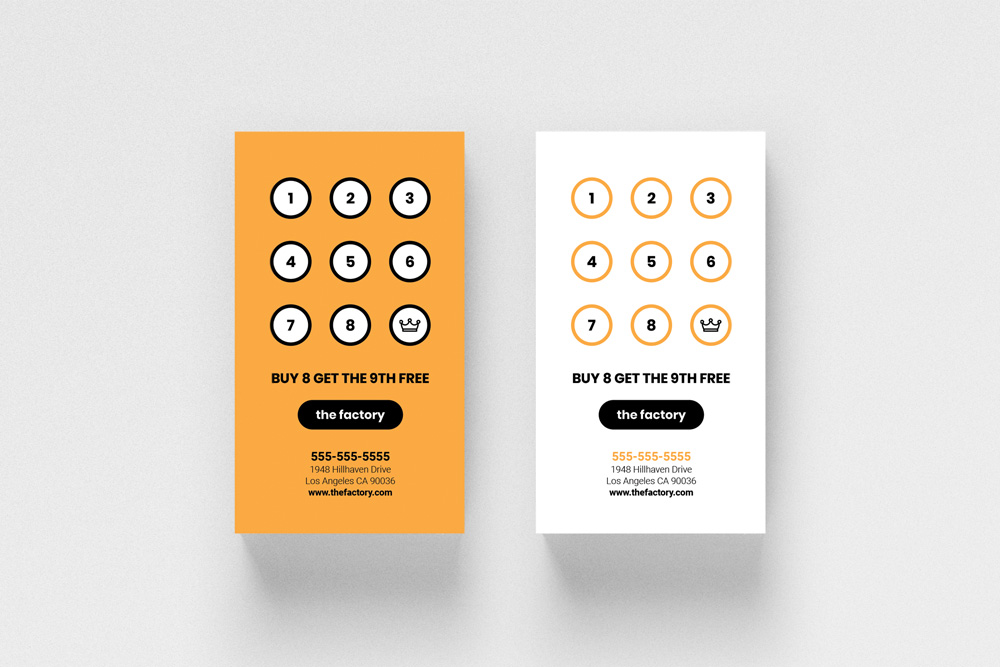 Punch Card Template — Supermoon MGMT ✨